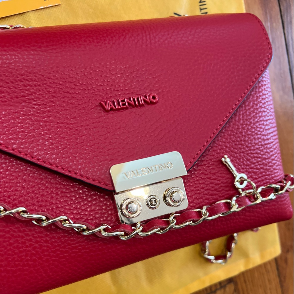 Valentino By Mario Valentino Red Crossbody Bag
